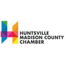 Colorful geometric H logo for Huntsville chamber